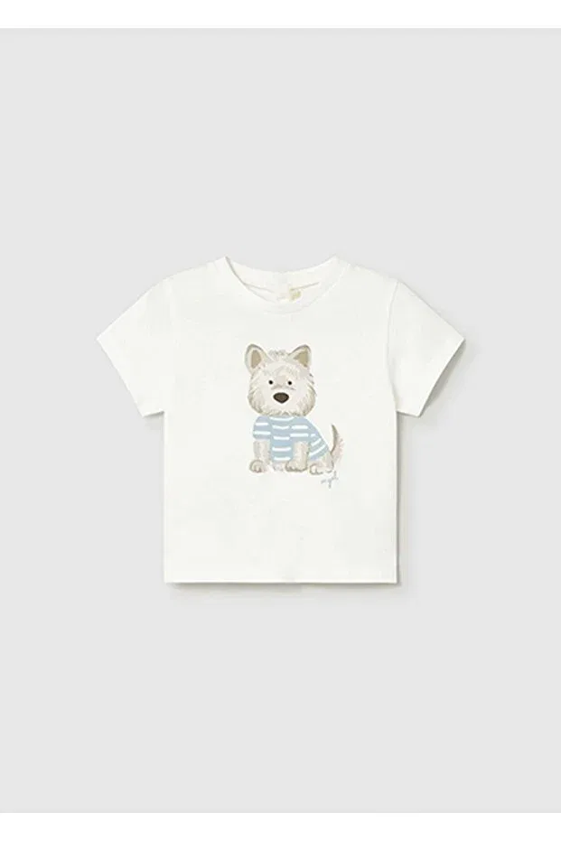 Детская футболка с коротким рукавом Mayoral, Ecru