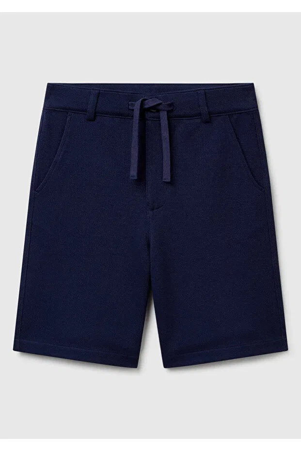 Детские шорты для мальчиков хлопковые United Colors Of Benetton, Navy Blue