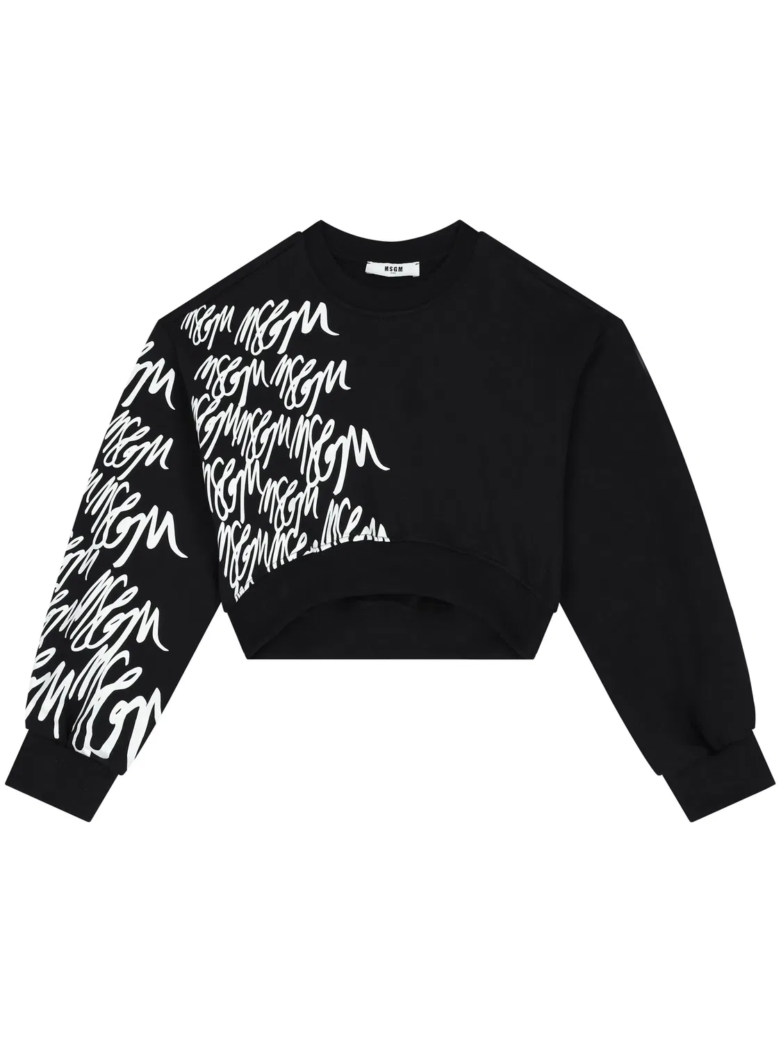 Свинцовая толстовка с логотипом MSGM, черный