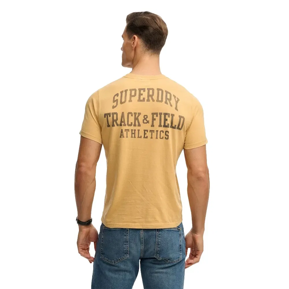 Футболка с коротким рукавом Superdry Vintage Prep Pocket Relaxed Fit, желтый — фото 2