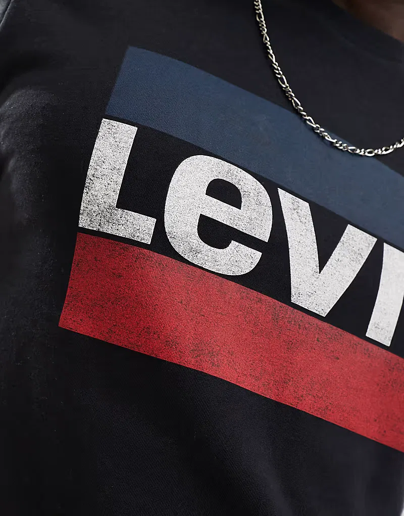 Футболка Levi's Sportswear с логотипом, черный — фото 2