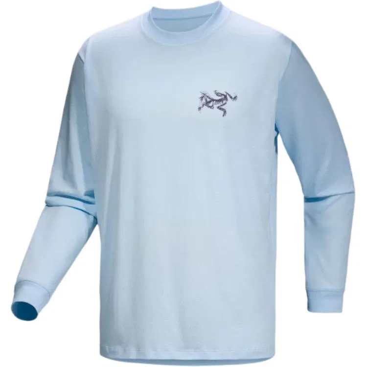 Мужская футболка с длинным рукавом Arcteryx, Cloud Blue/Lapis Lazuli Purple/Alpine Blue/Moondrop