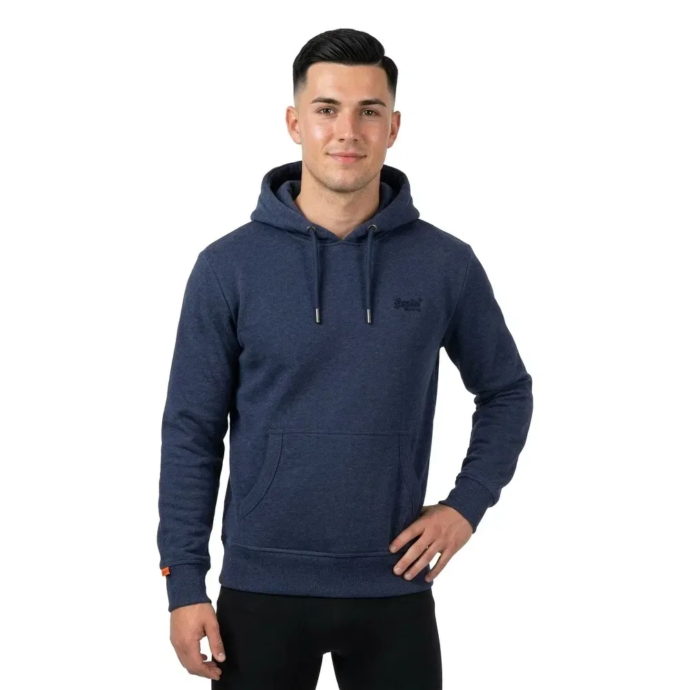 Худи Essential Logo Superdry, синий — фото 2