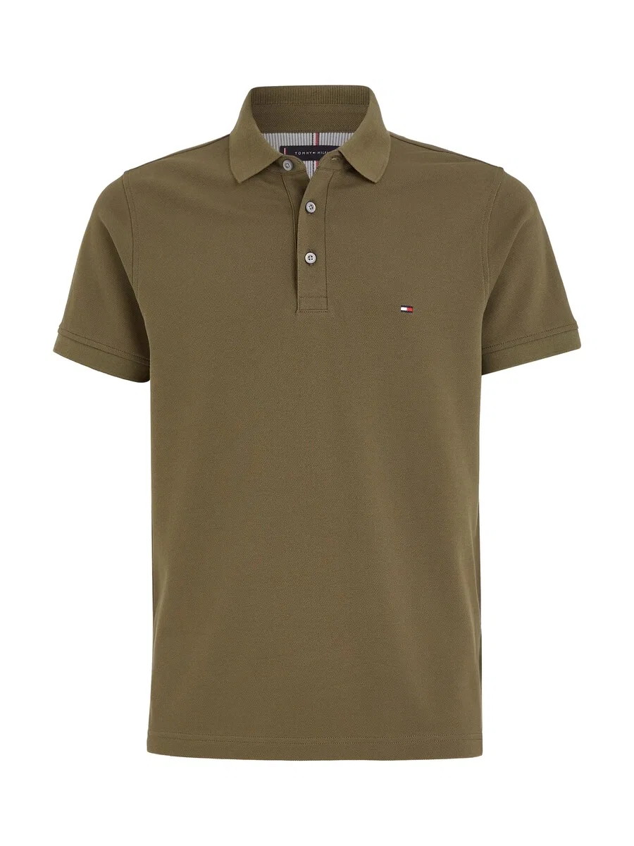 Рубашка TOMMY HILFIGER 'CORE 1985' оливкового цвета
