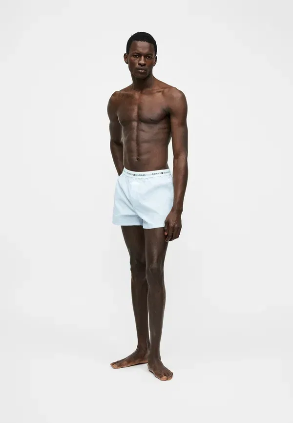 Комплект трусов боксеров в полоску Signature stripe 2 pack, Tommy Hilfiger, Ithaca Breezy Blue, синий — фото 3
