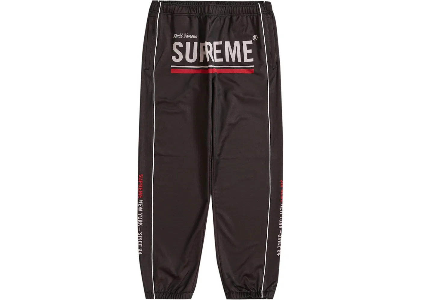Мужские спортивные штаны с принтом World Famous Supreme, Black