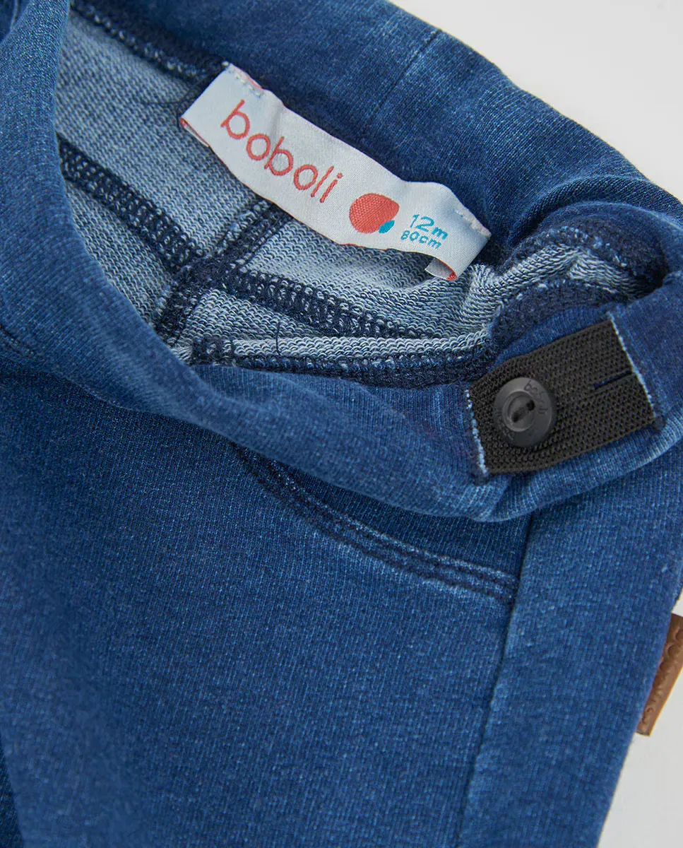 Детские джинсы для девочек клеш с высокой талией Boboli, Azul Denim — фото 2