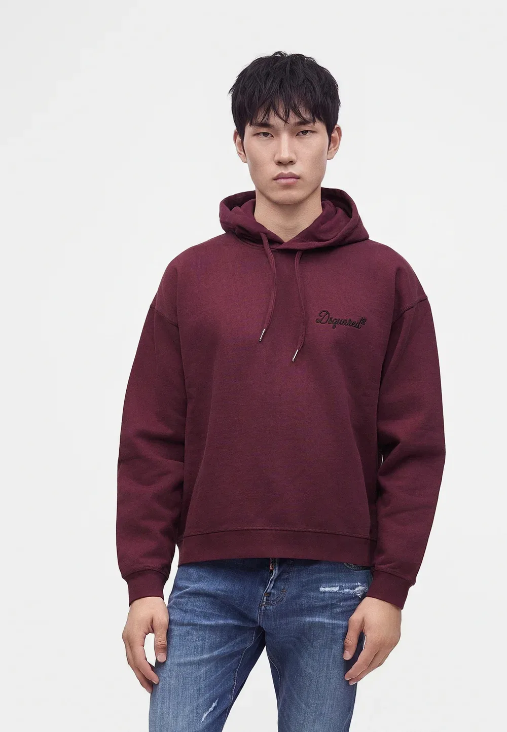 Толстовка Signature Relax Fit - худи Dsquared2, Plum