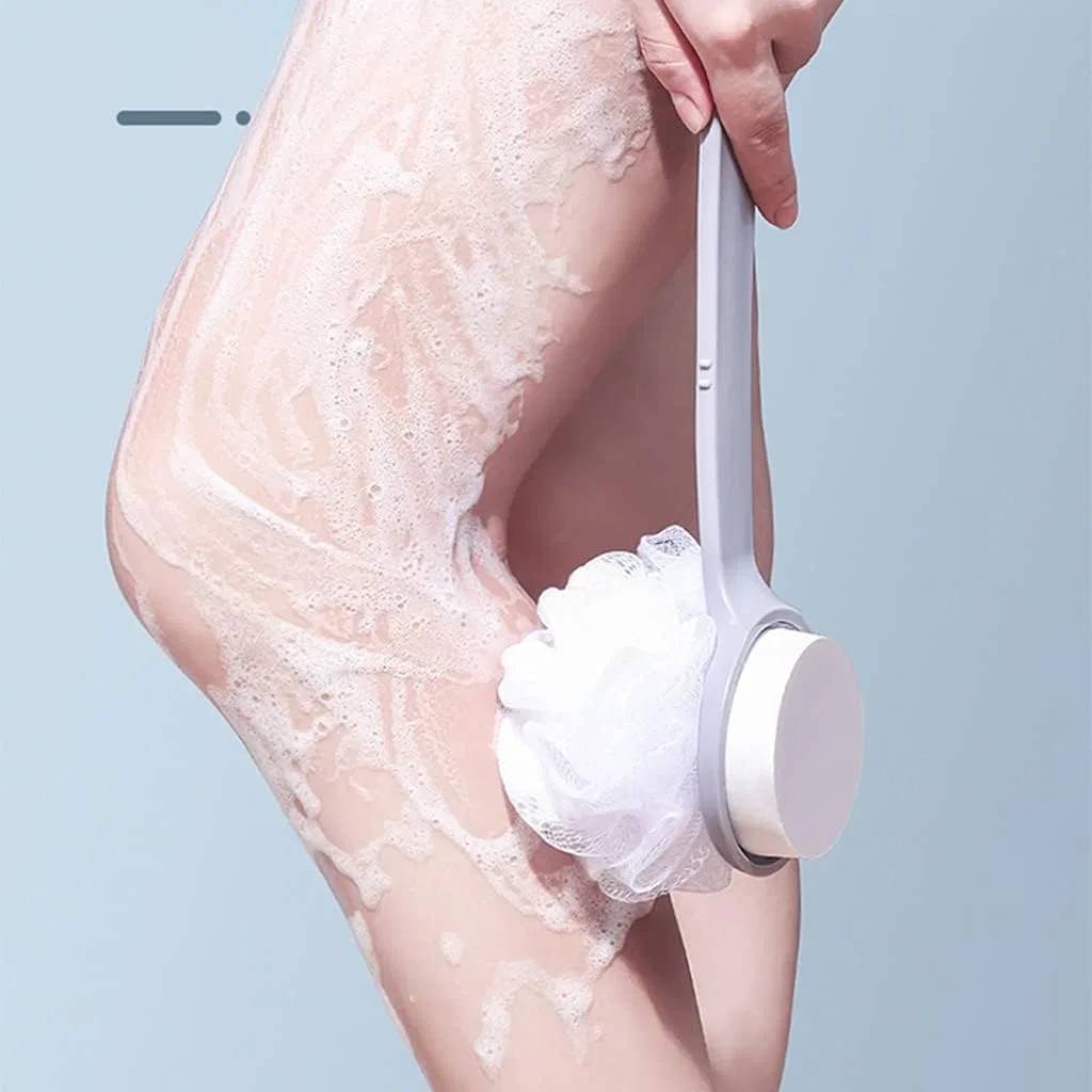 Щетка для тела двусторонняя, Nylon, 12.6x2.6 дюймов, 2 шт, Grey Generic — фото 4