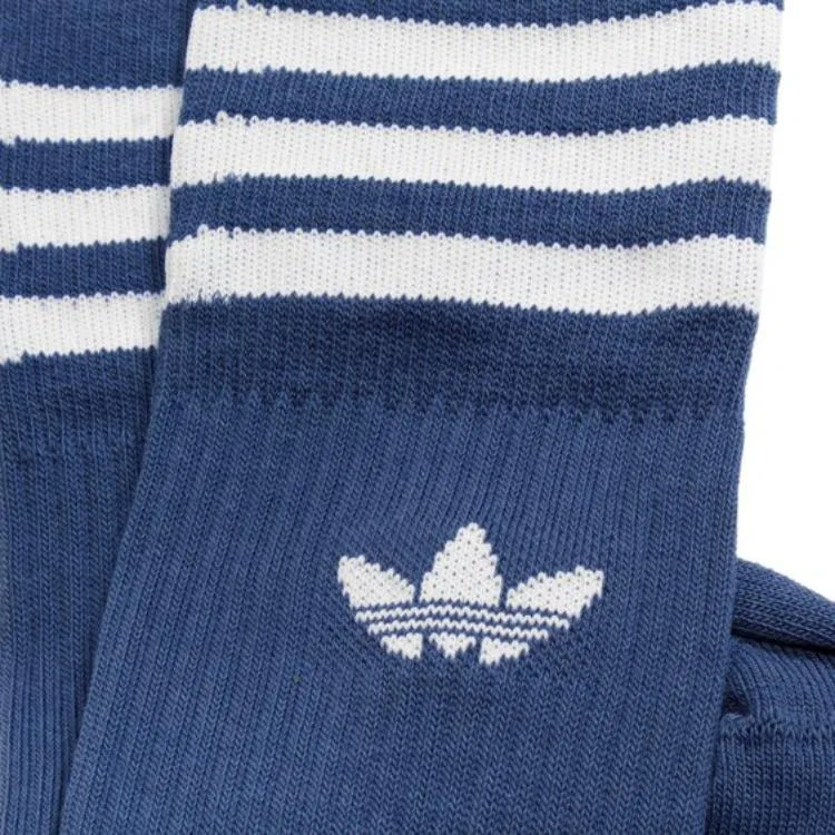 Детские носки с принтом Adidas Originals, 3 пары, Uniform Blue/Pink Blue/White — фото 4