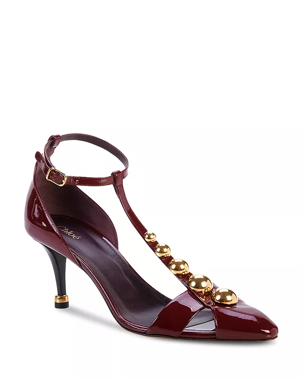 Женские сандалии Cleia с декором Chloé, красный