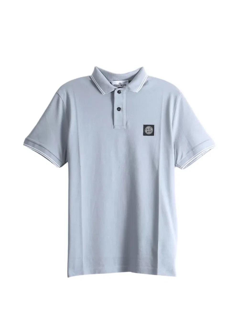 Поло из органического хлопка пике со стрейчем 2200010 Stone Island, синий