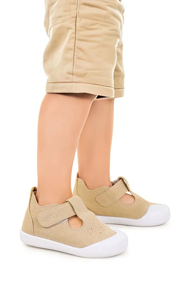 Детские повседневные туфли для мальчиков с липучкой Elroy First Step Kiko Kids, Sand — фото 3