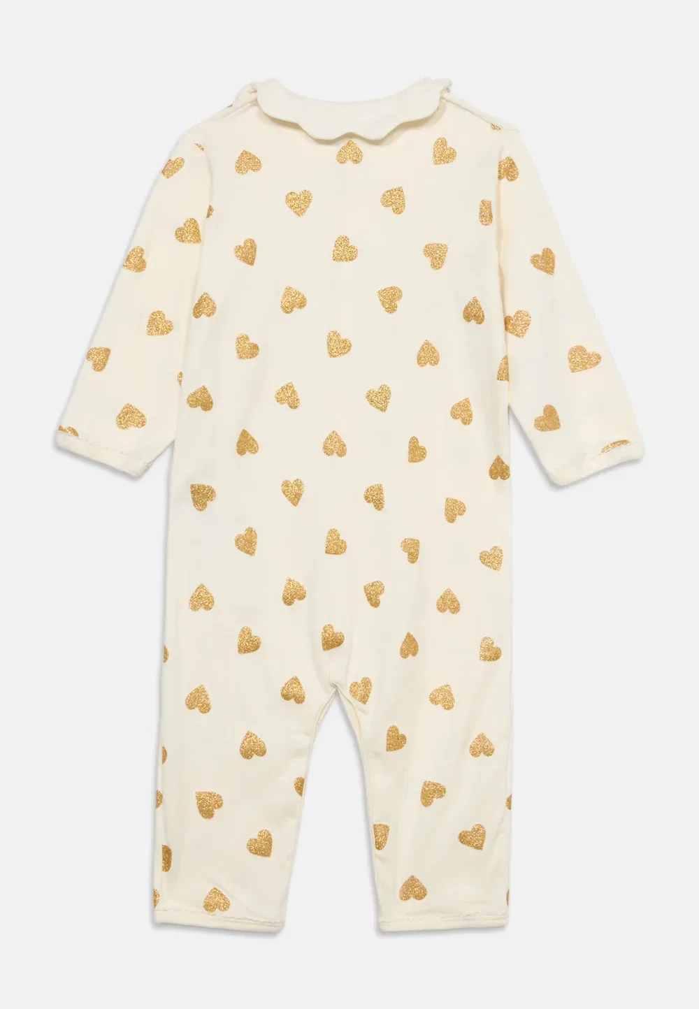 Bebe debout dors bien sans pieds - пижама Petit Bateau, Milk/Dore — фото 2