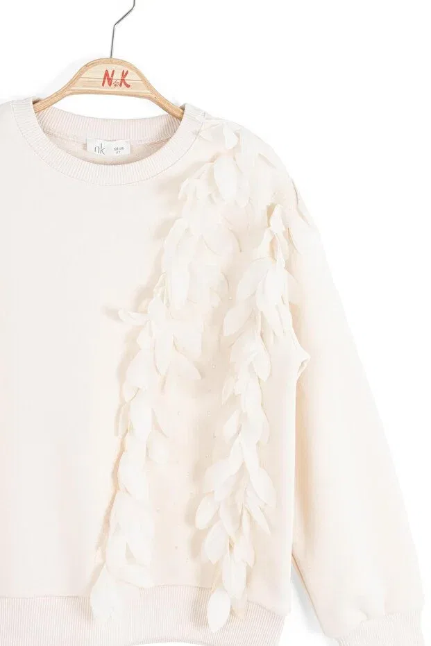 Детские свитшот для девочек с длинным рукавом Nk Tekstil, Nude Color — фото 2