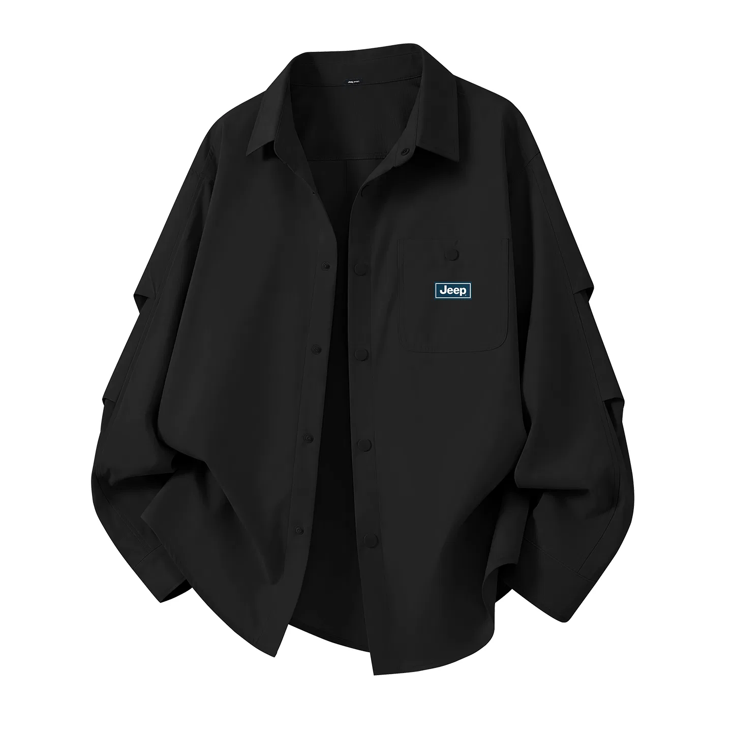 Детская рубашка с воротником, модель Straight Fit, Jeep, Black