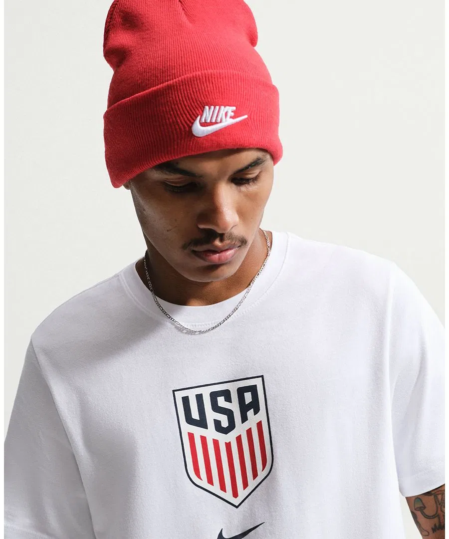 Футболка с принтом USA Crest Soccer Nike, White — фото 3