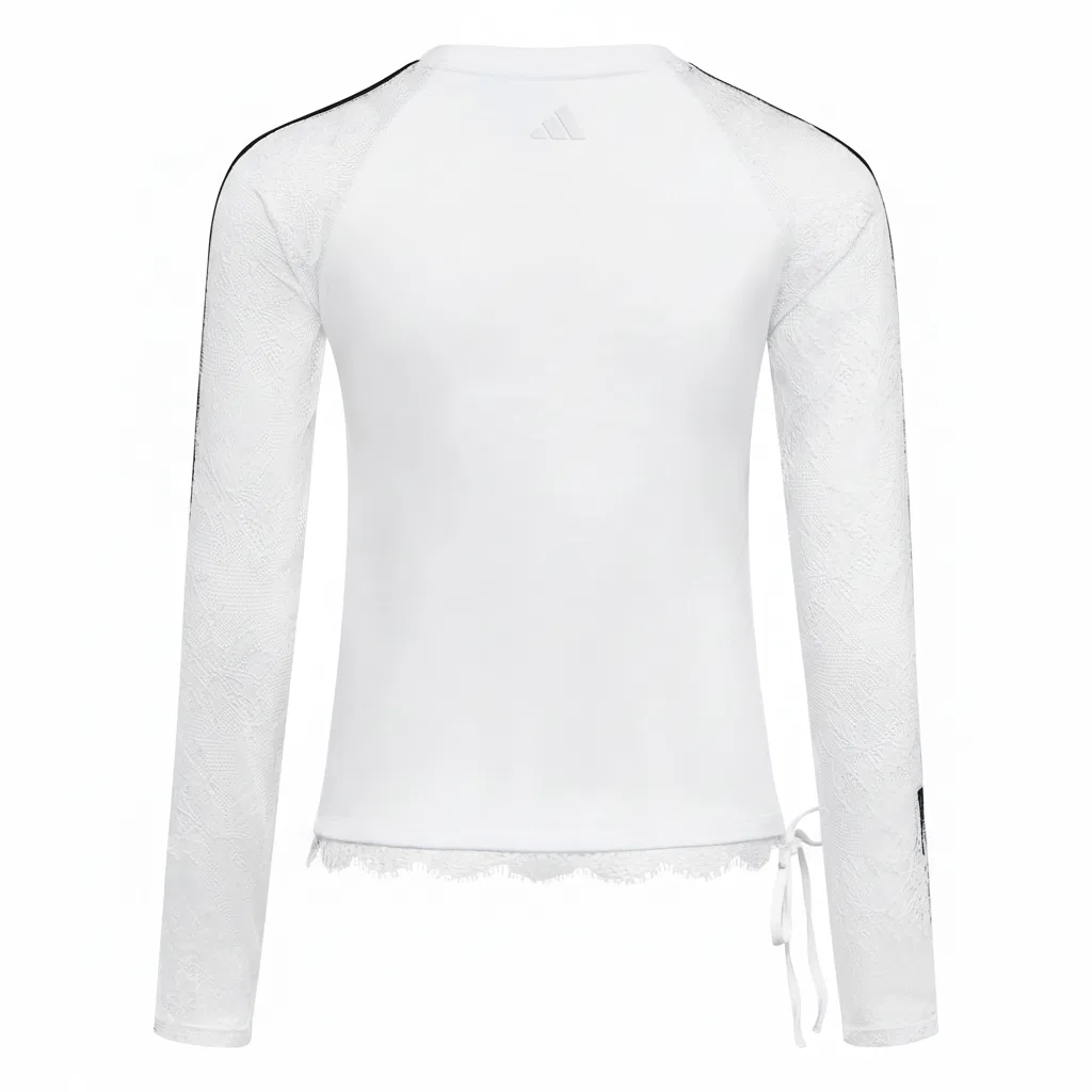 Женская футболка с круглым вырезом прямого кроя Dance Adidas, White — фото 3