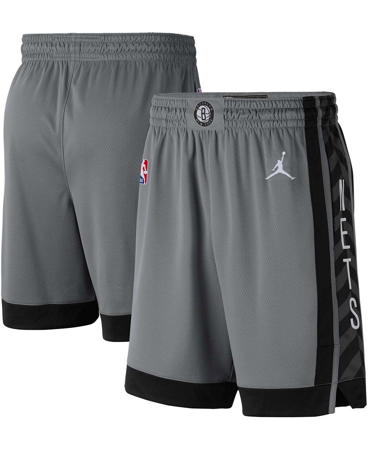 

Мужские угольно-черные шорты brooklyn nets 2020/21 association edition performance swingman Jordan, мульти