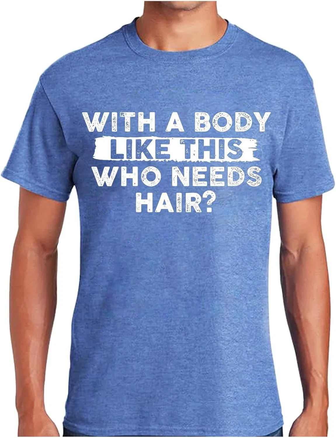 Мужская футболка с принтом Funny T-Shirt, Blue — фото 2