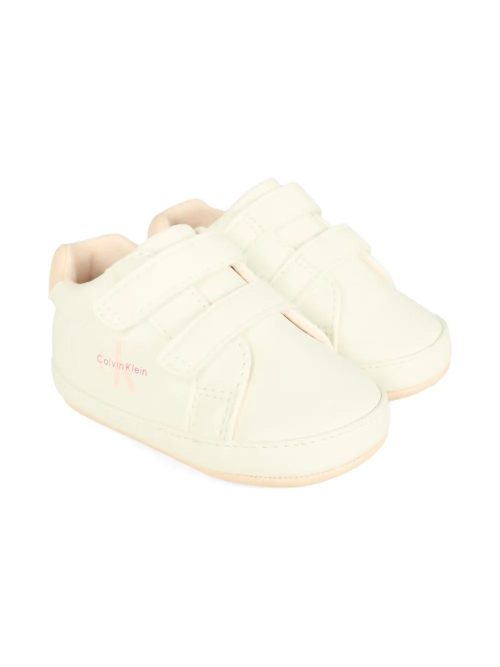 

Кроссовки с двойными ремешками Calvin Klein Kids, белый