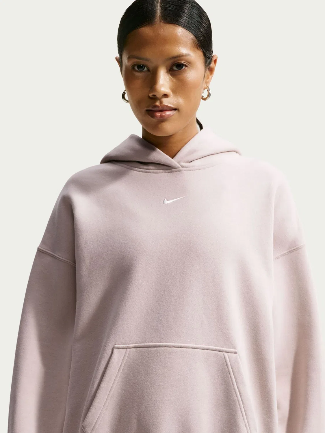 Худи Nike Studio Fleece Oversized, нейтральный