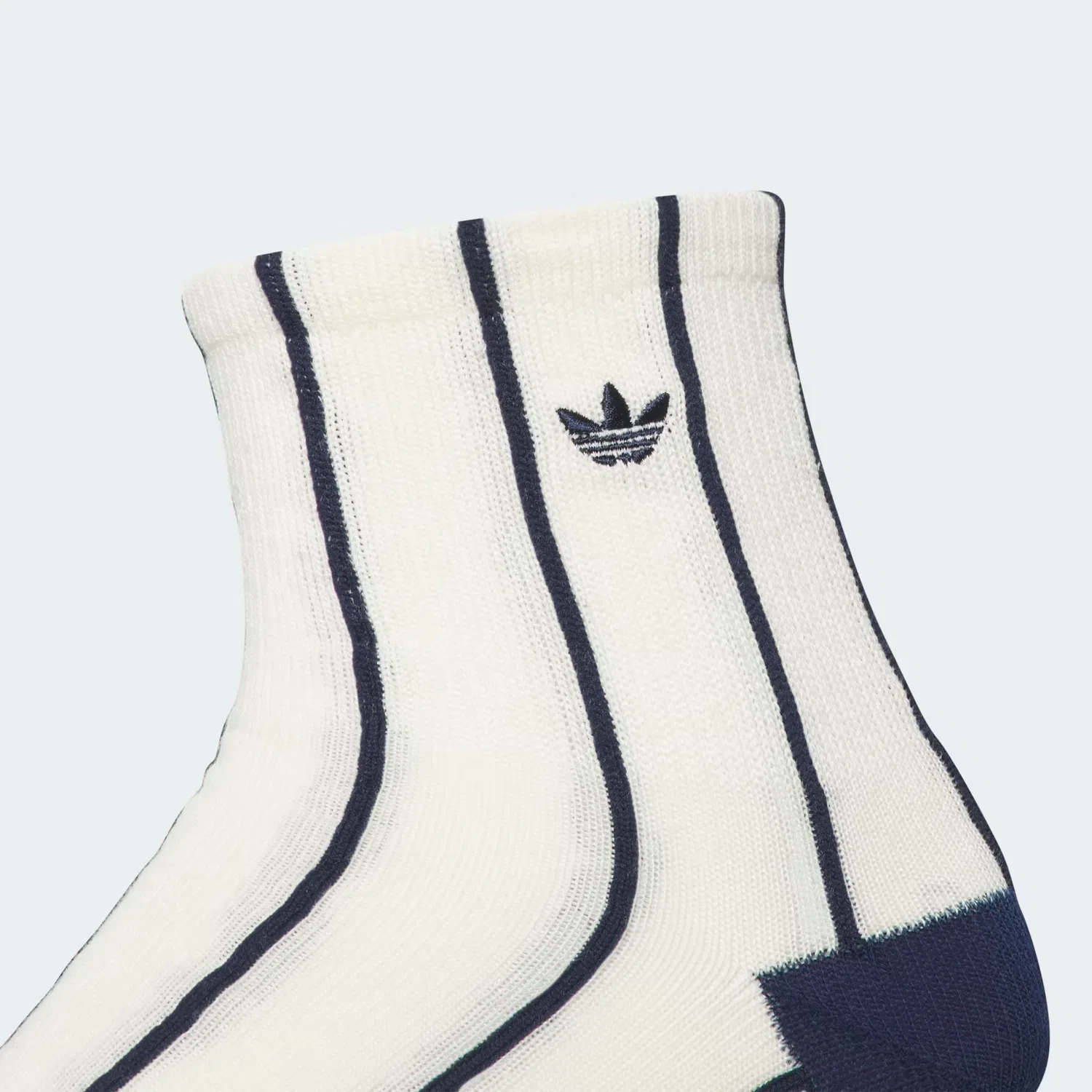 Носки высокие в полоску, набор из 3 пар, u ori pinstripe, Adidas Originals, теплый ваниль/ночной индиго/красный — фото 2