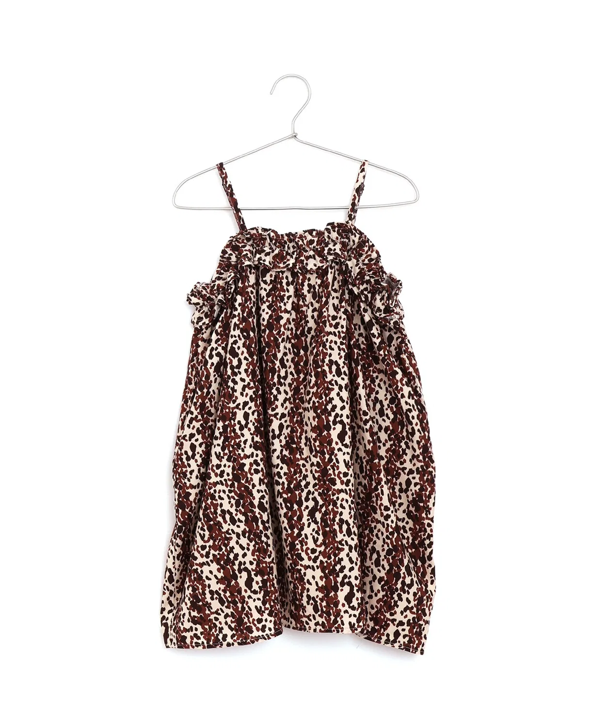 Детский сарафан-комбинезон с цветочным принтом, модель Resort MAKE YOUR DAY, Brown