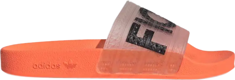 Сандалии Adidas Fiorucci x Adilette Slide 'Solar Orange', оранжевый — фото 2
