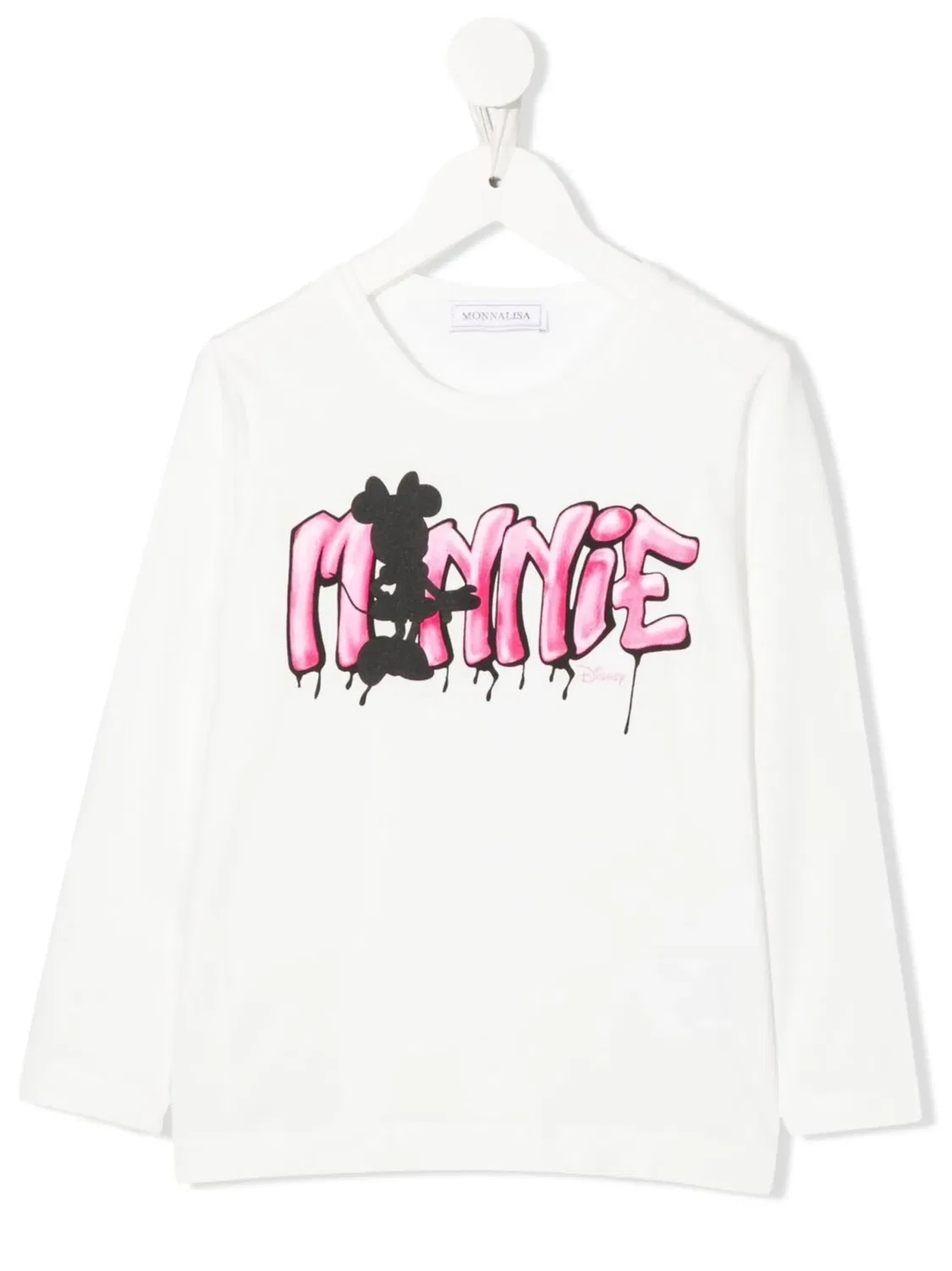 Футболка Minnie Mouse с принтом Monnalisa, белый