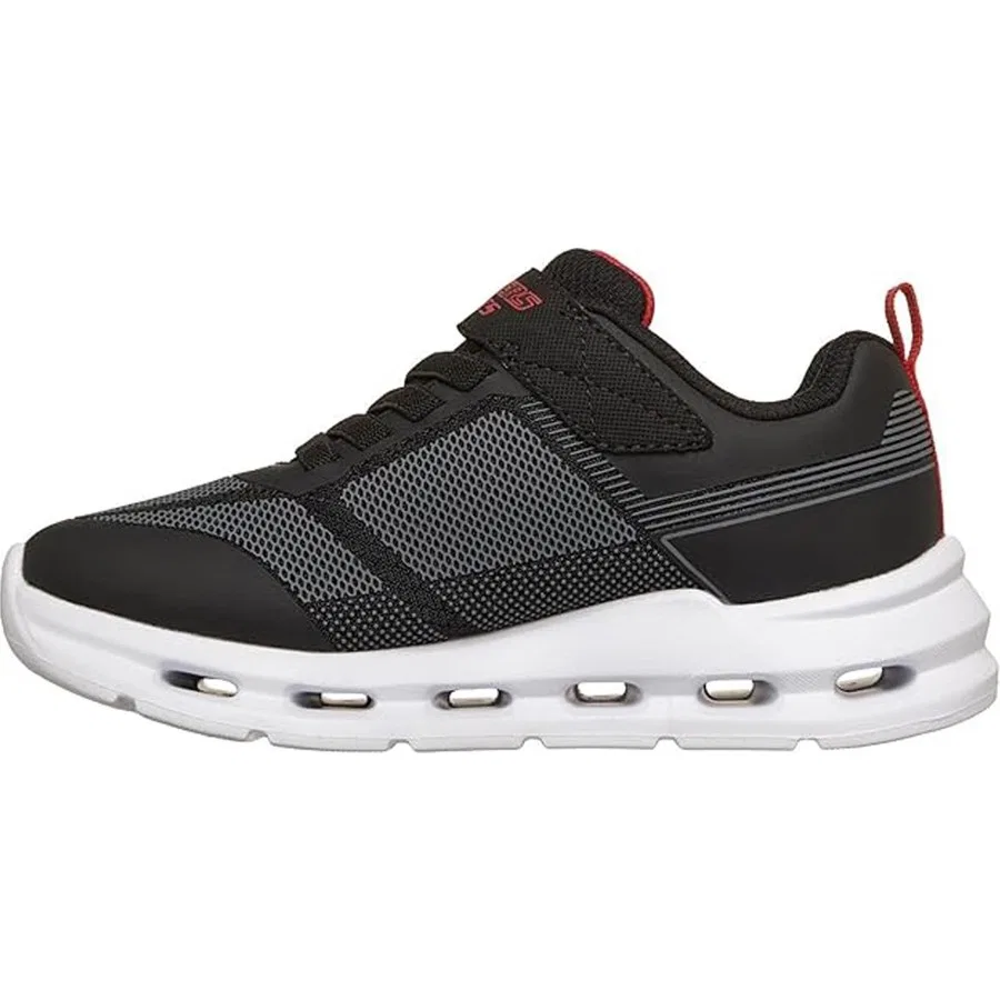Детские спортивные кроссовки с принтом Glide-Step Lights Skechers, Черный — фото 2