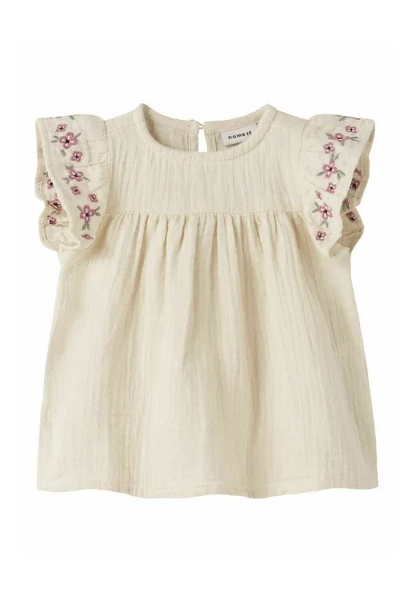 Блуза с цветочным принтом Blouse Name It, almond milk, молочный