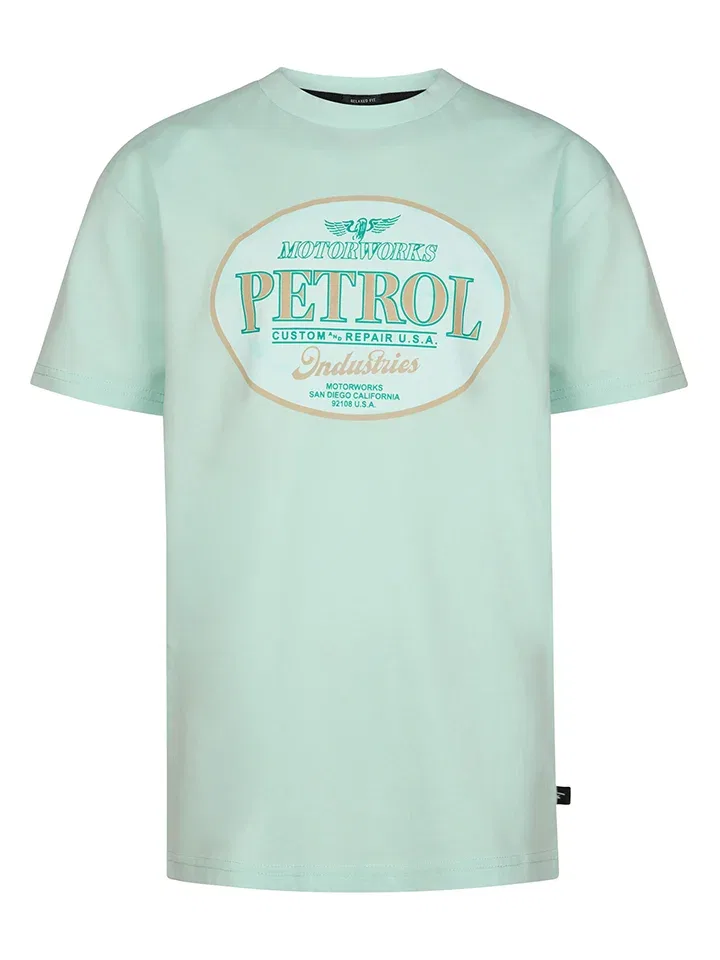 Футболка детская с принтом Petrol Industries, зеленый