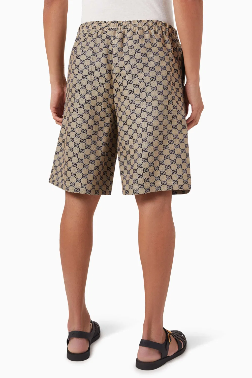 Шорты из льняного канваса GG Gucci — фото 3