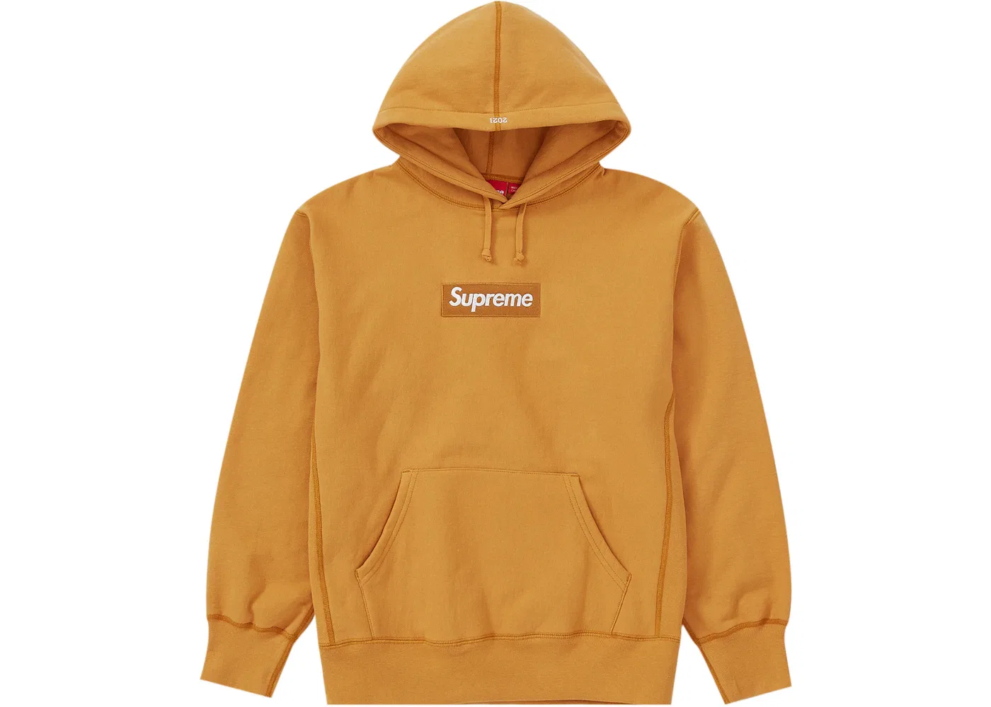 Мужская худи с принтом Supreme, Light Mustard