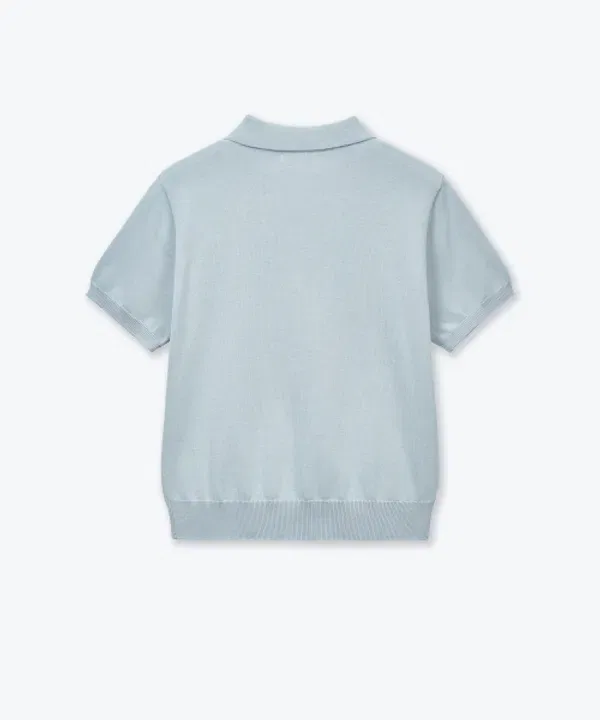 Водолазка из супимы хлопка, Polo, Musinsa Standard Kids, светло-голубой — фото 4