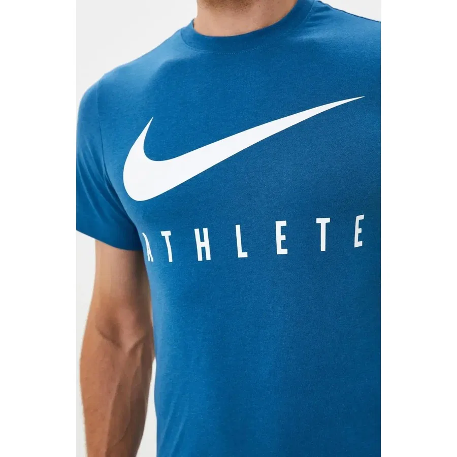 Футболка мужская с длинным рукавом Dri-Fit Training Swoosh Nike, Синий — фото 3