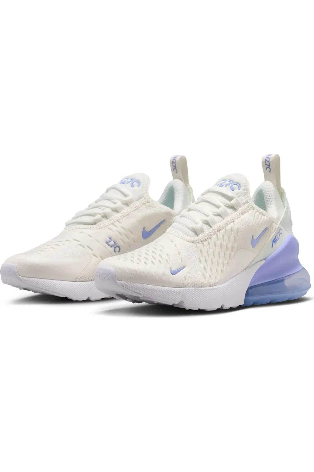 Детские кроссовки на амортизации Air Max 270 Nike, Sail/Light Thistle