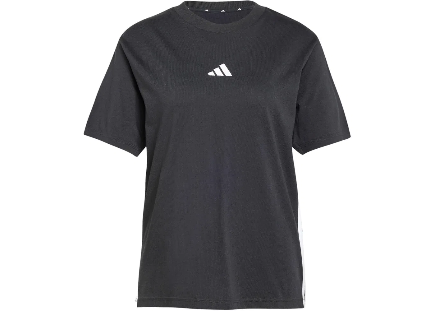 Женская футболка с принтом Adidas, Black/White
