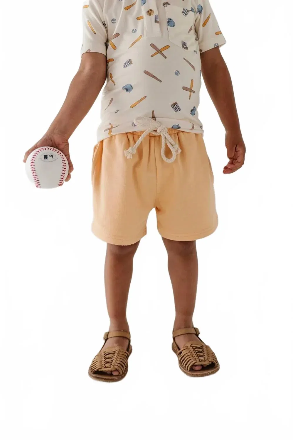 Детские шорты для мальчиков на резинке Everyday Shorts babysprouts, Desert Mist — фото 2