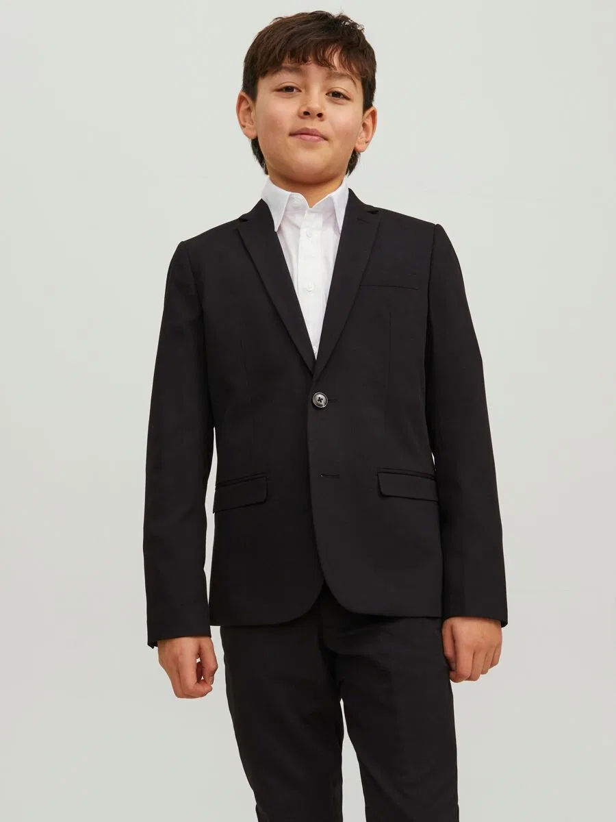 Пиджак Jack & Jones Junior Super Slim Fit 'JNRSolar' черного цвета — фото 2