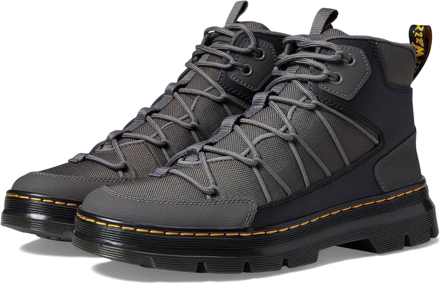 

Ботинки Dr. Martens Buwick 6 Tie унисекс для взрослых, Gunmetal Extra Tough 50/50 & Ajax