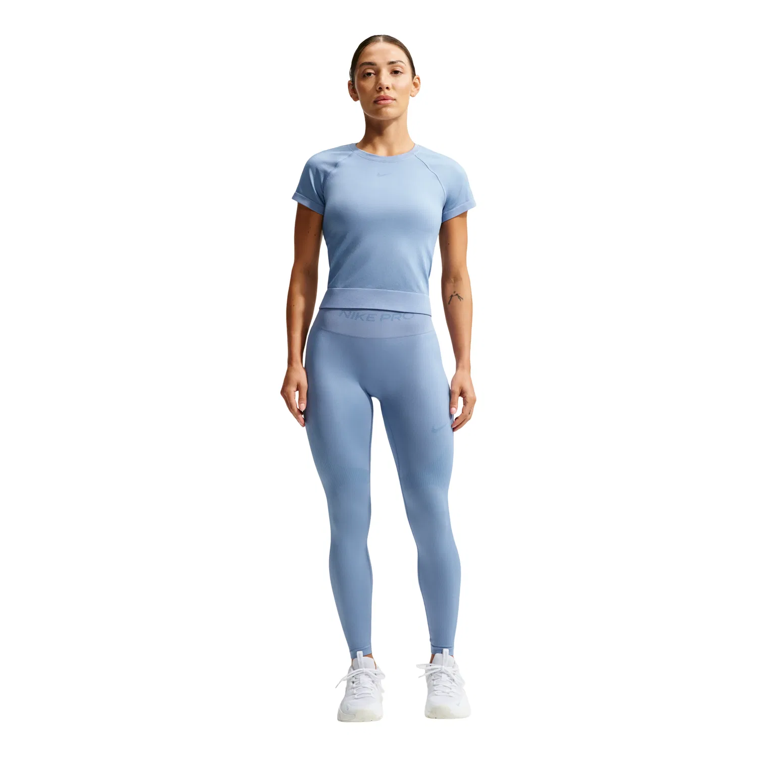 Женские леггинсы Pro Seamless High-Waisted 7 8 Leggings 'Work Blue' Nike, Work Blue