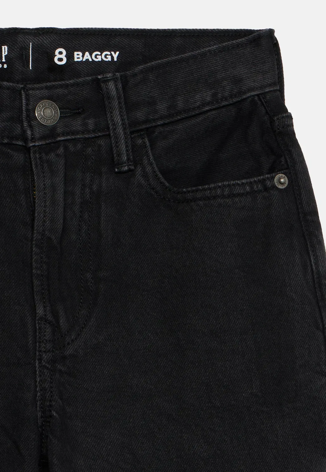 Свободные джинсы свободного кроя Gap, Black Wash — фото 4