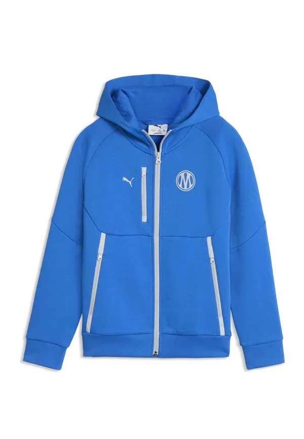 Толстовка с принтом Olympique de Marseille Tech Kapuzenjacke Unisex Puma, Team Royal-platinum Gray, серый — фото 4