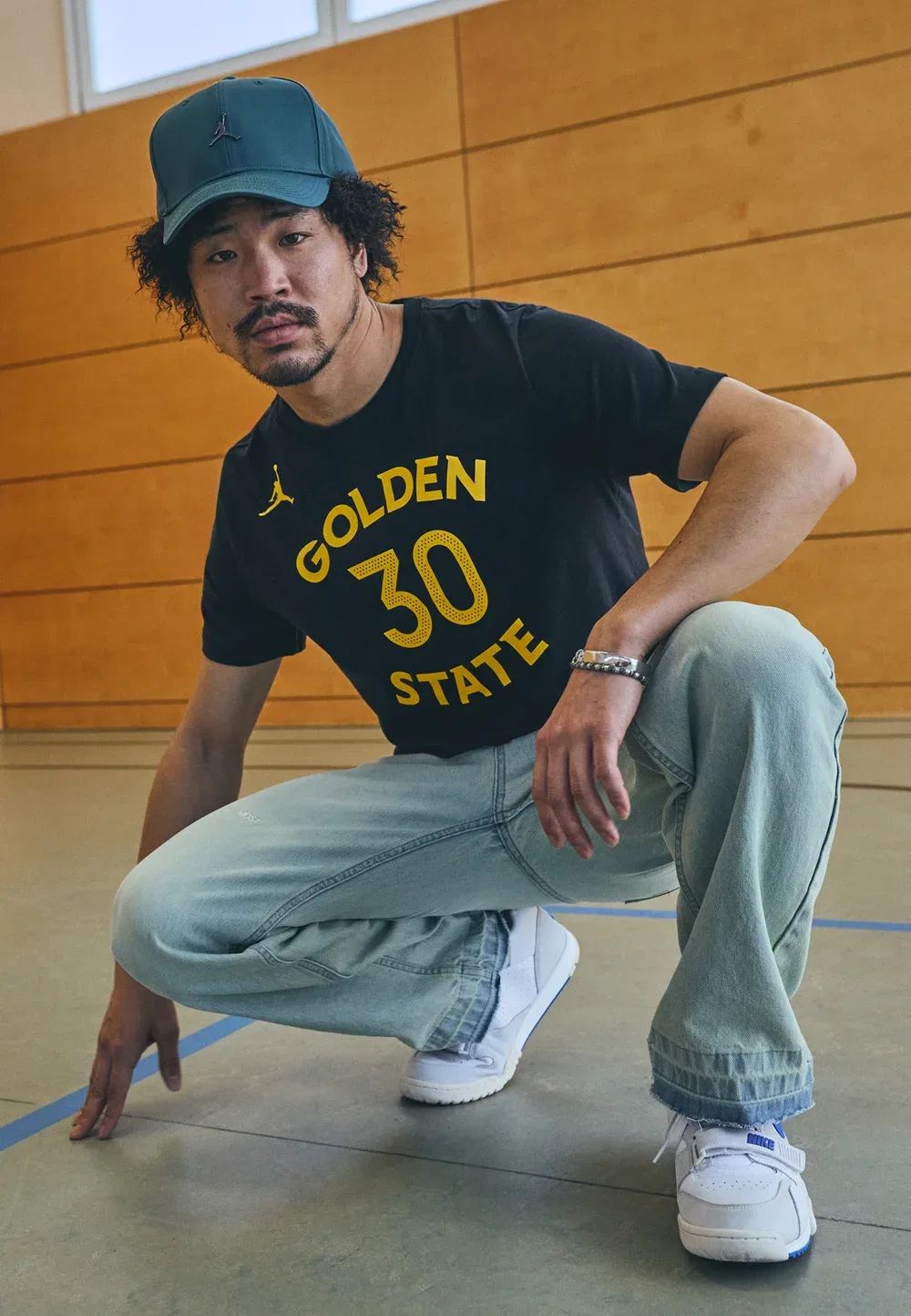 Футболка NBA Golden State Warriors с изображением Стивена Карри - клубная одежда Nike Performance, Black — фото 2