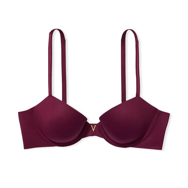 

Бюстгальтер Victoria's Secret Love Cloud Smooth Lightly Lined Demi, бордовый