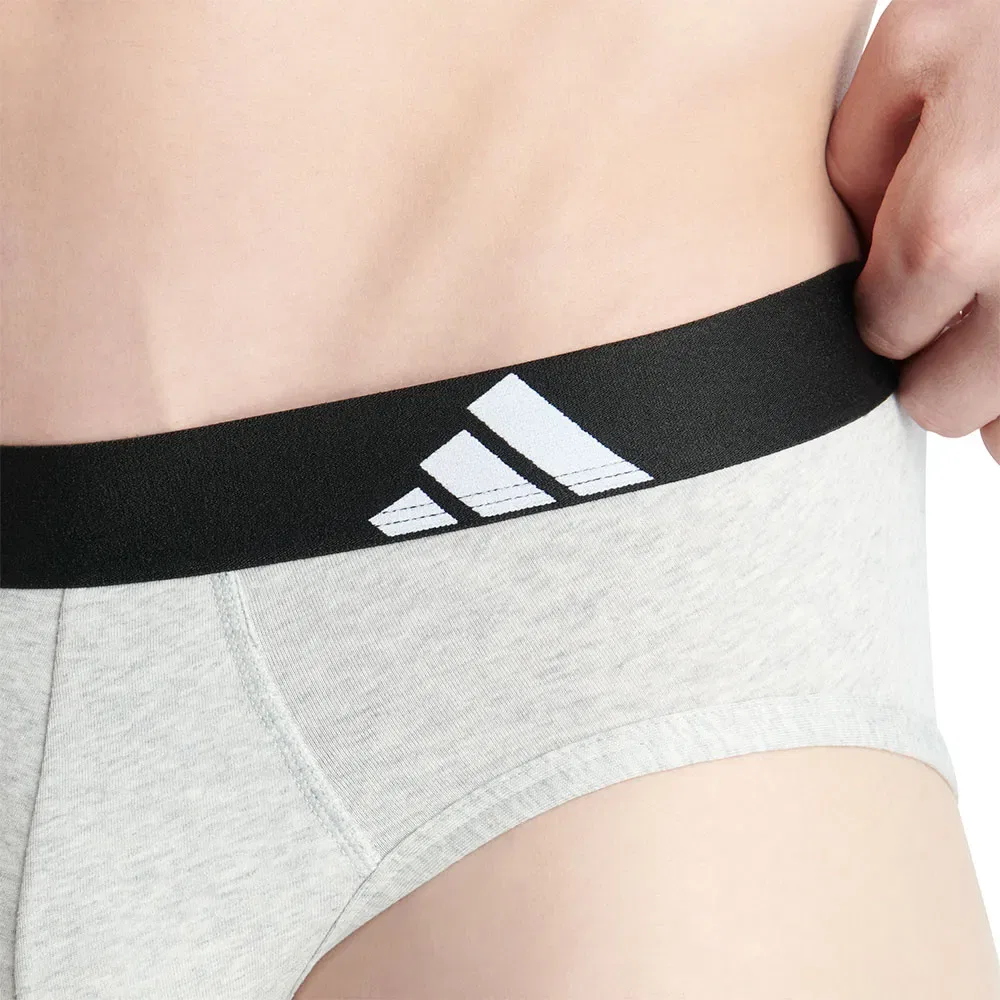 Трусы Active Flex Cotton из хлопка 2 шт Adidas, черный — фото 4