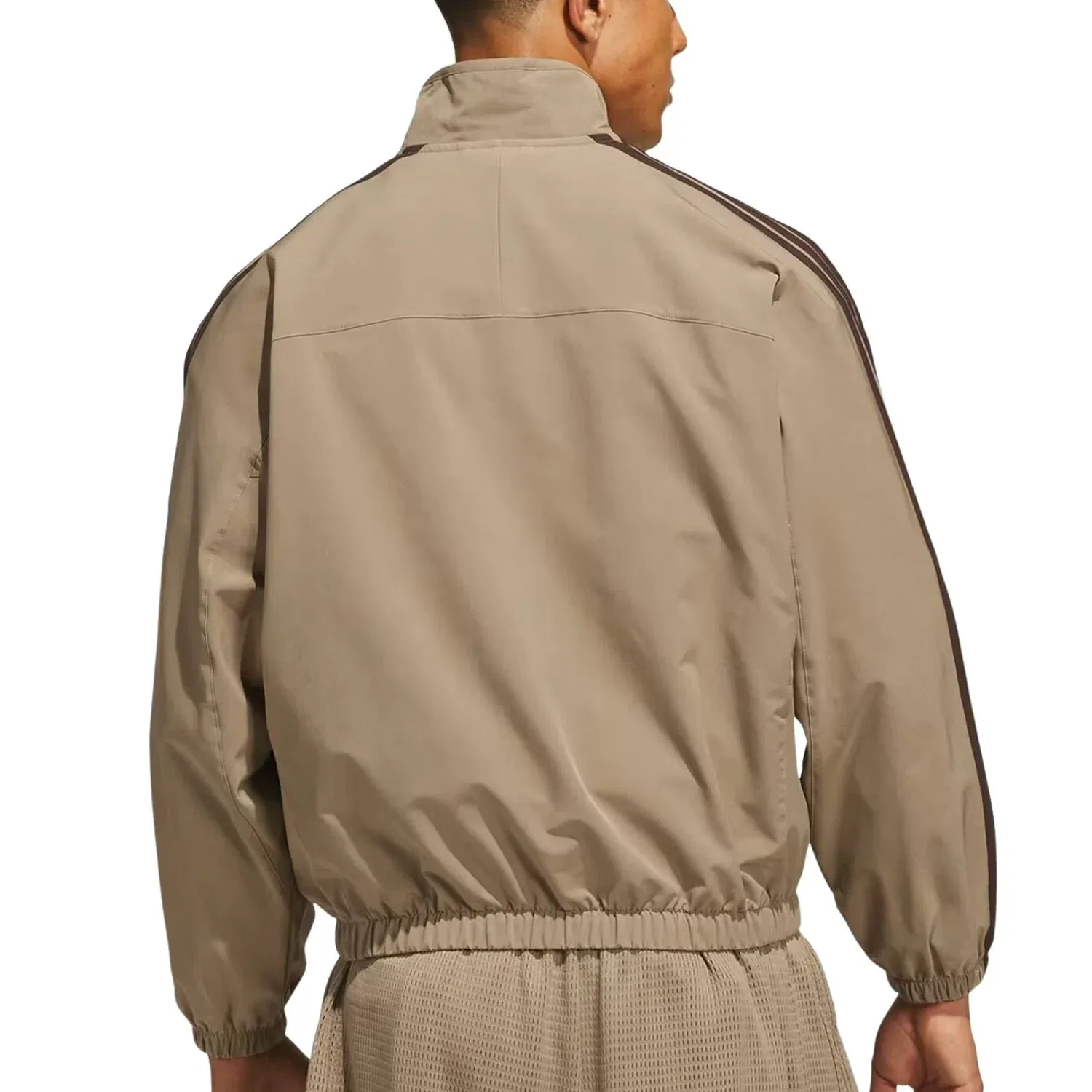 Мужская куртка для баскетбола Woven Track Jacket Asia Sizing 'Khaki Six' adidas, Khaki Six — фото 3