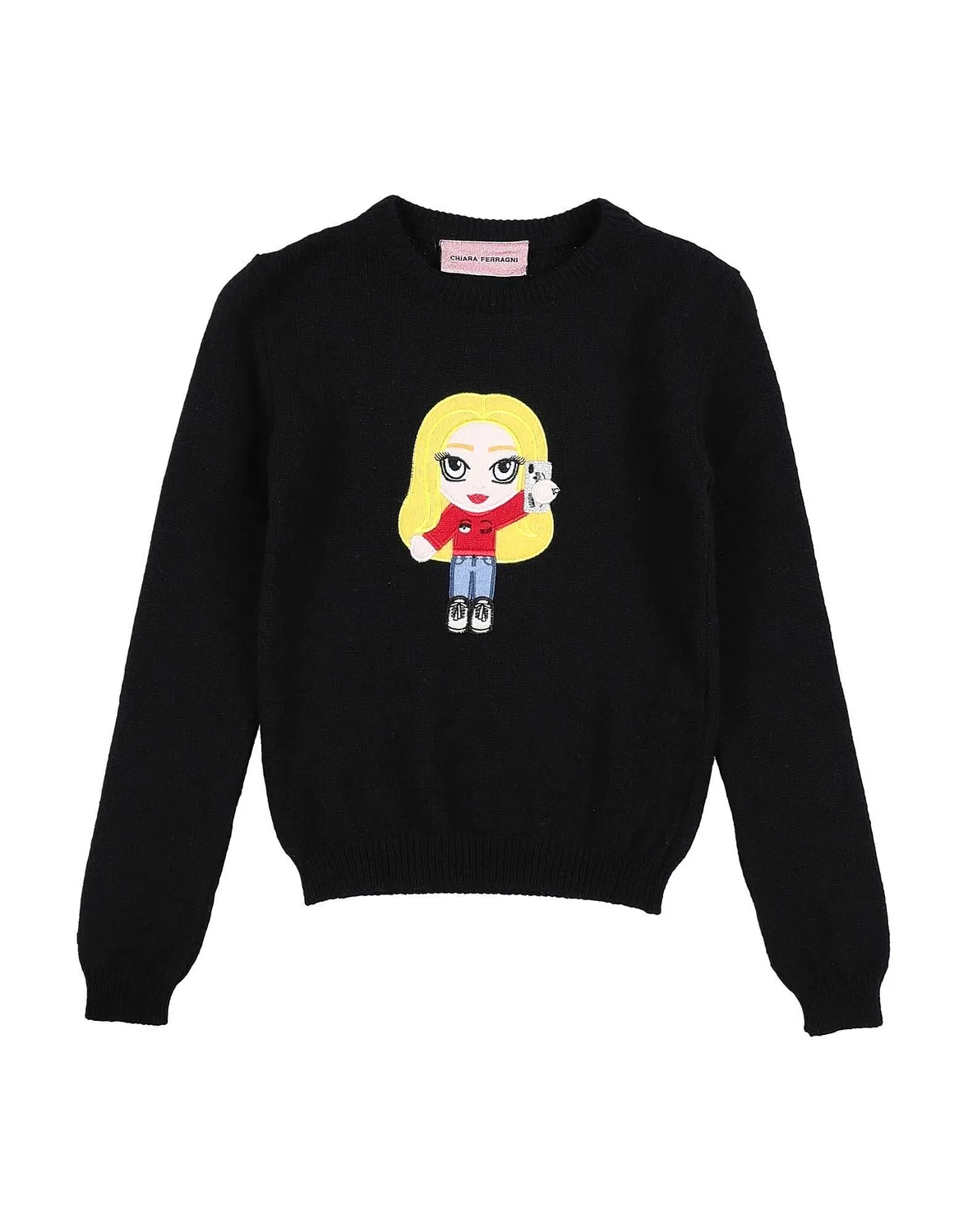 Свитер с длинным рукавом Chiara Ferragni, черный